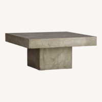 CB2 Element Dark Gray Concrete Coffee Table