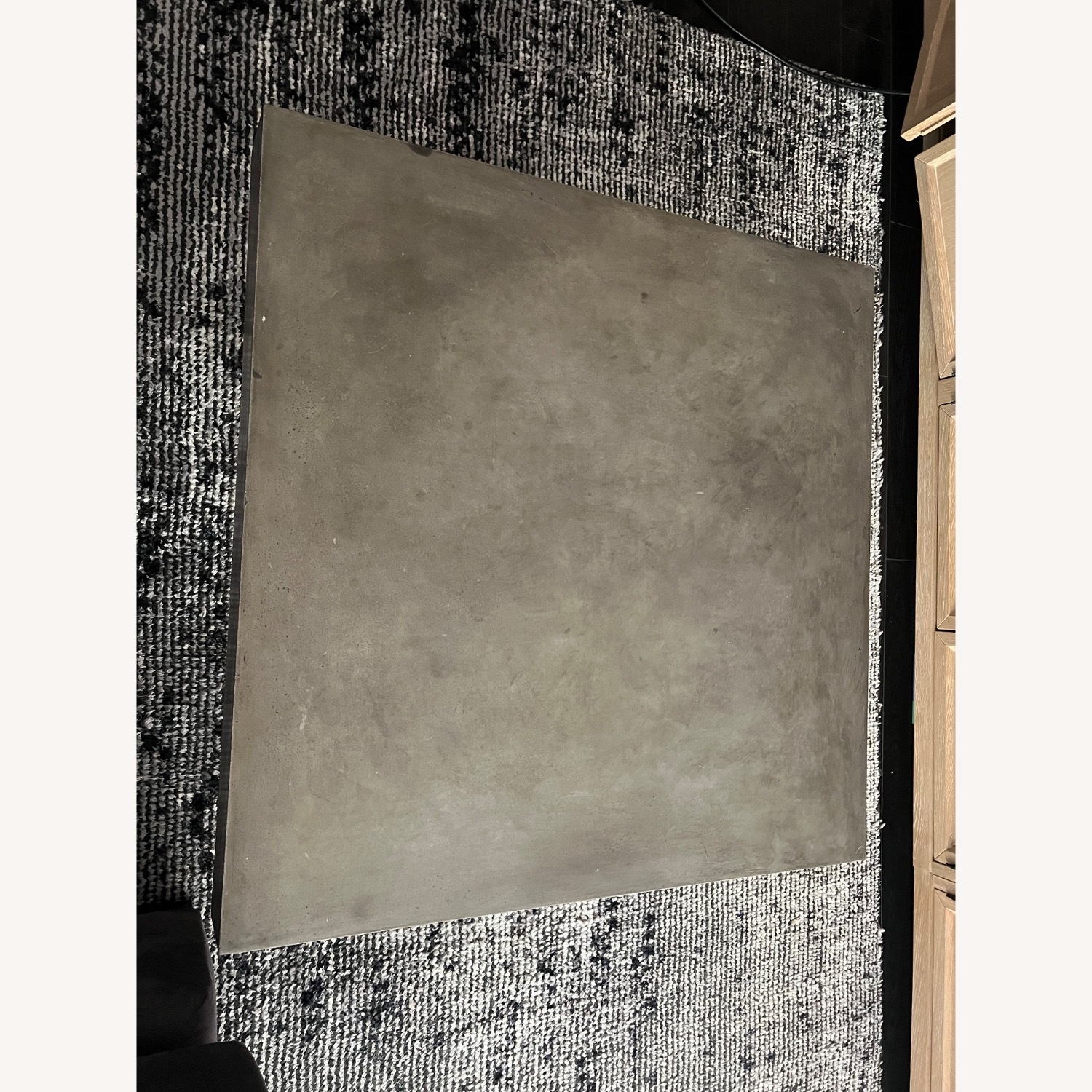 CB2 Element Dark Gray Concrete Coffee Table - image-4