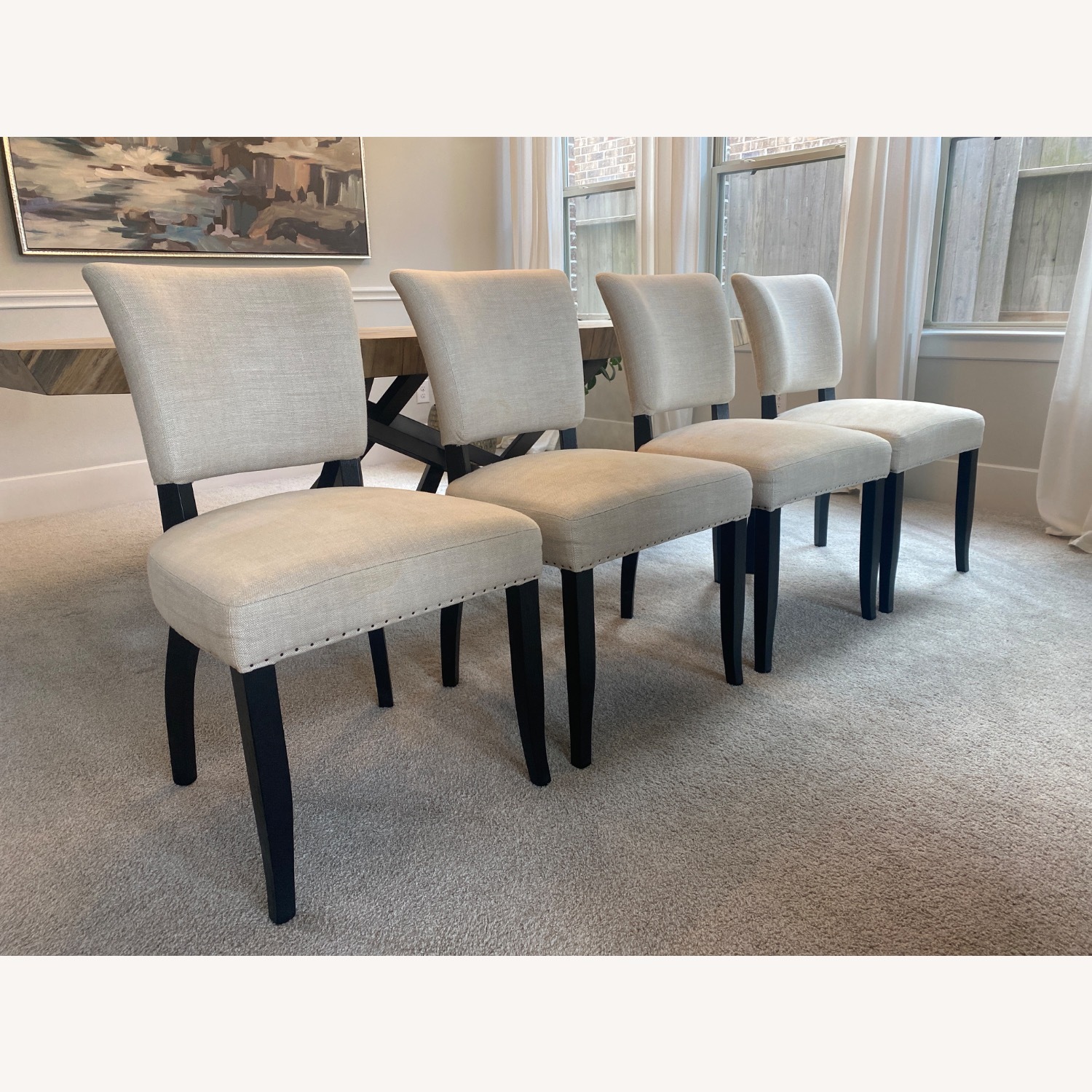 Arhaus Fallyn Natural Fabric Dining Chairs - image-2