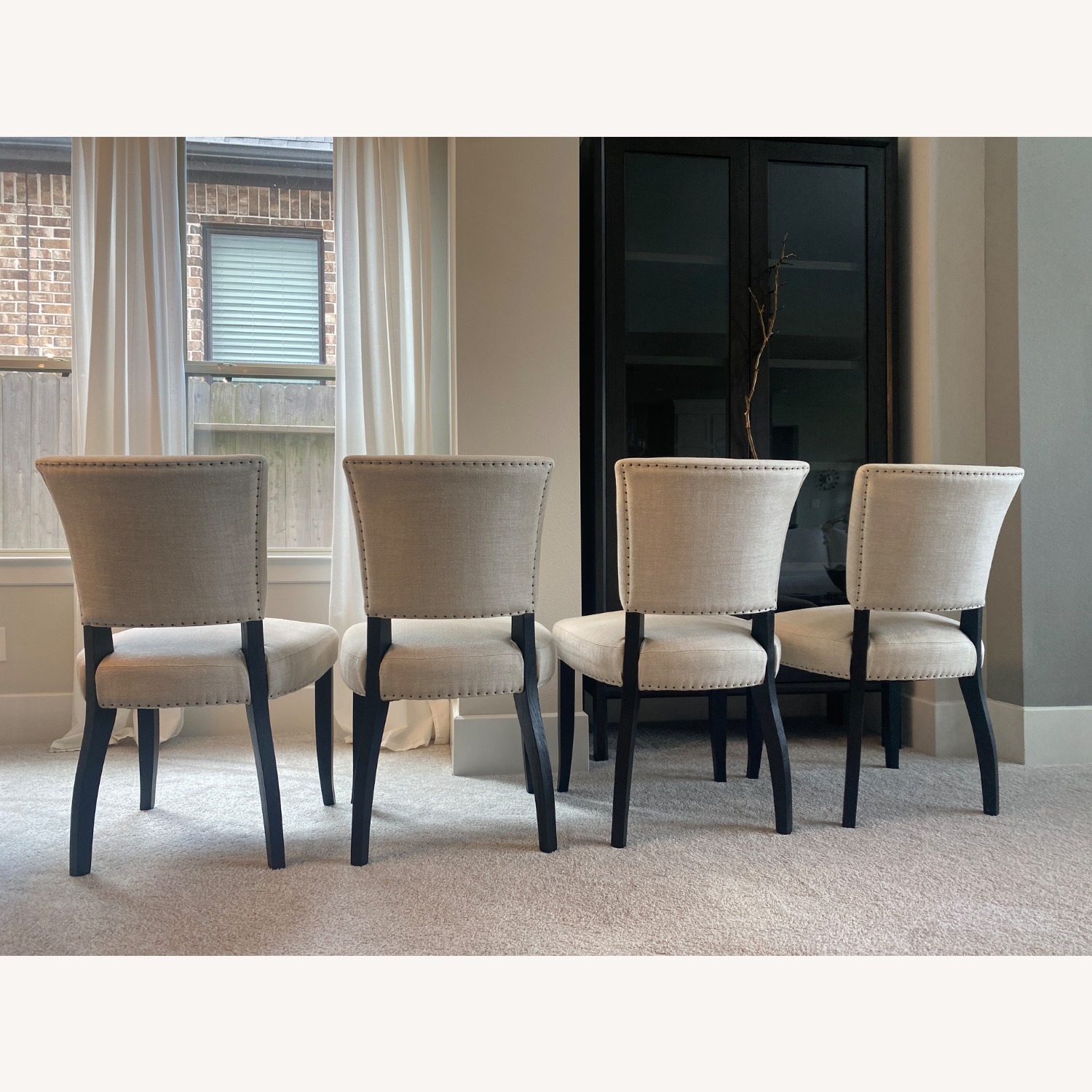 Arhaus Fallyn Natural Fabric Dining Chairs - image-4