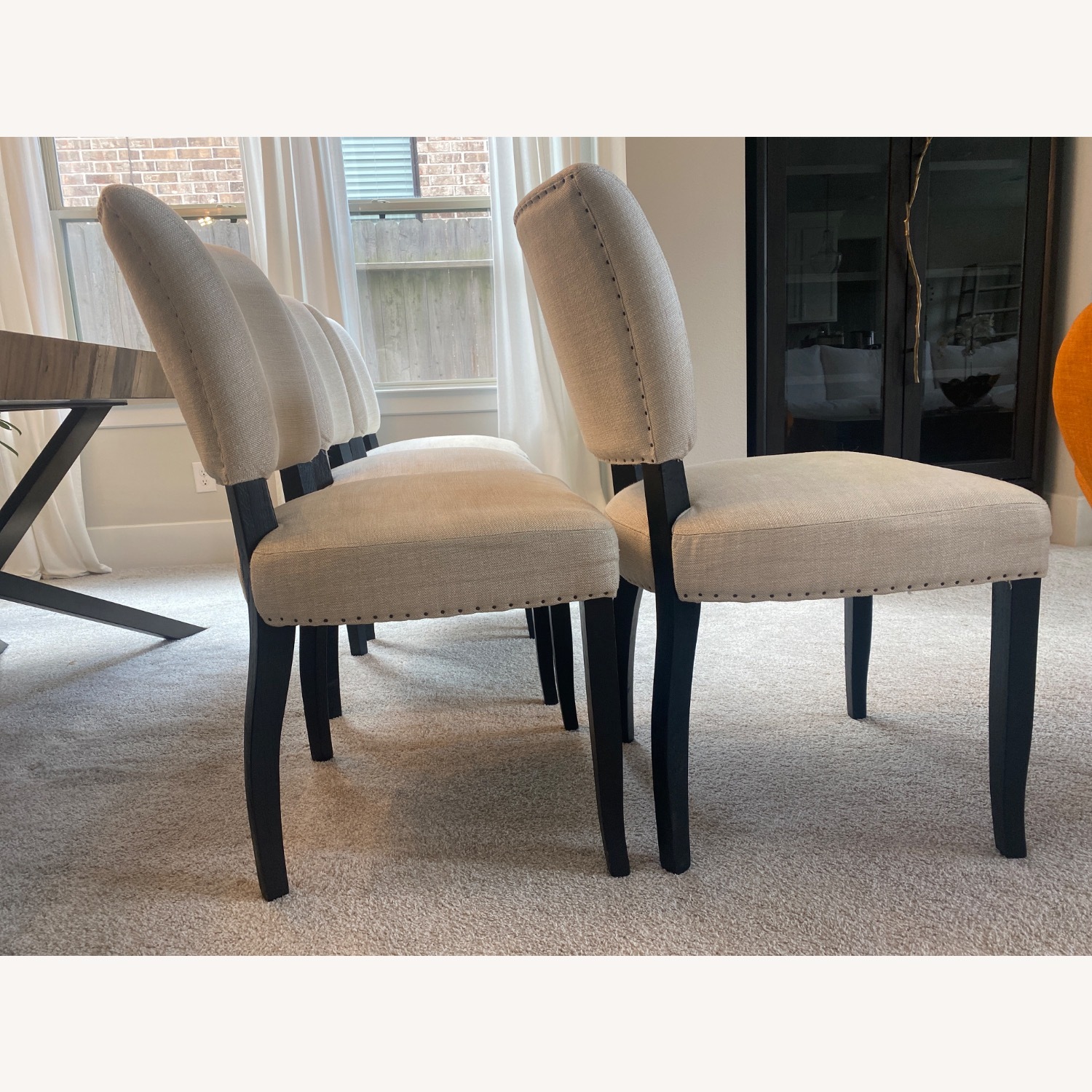 Arhaus Fallyn Natural Fabric Dining Chairs - image-3