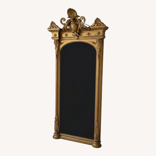 Used Vintage/Antique Pier Mirror Gold Wood Wall Mirror for sale on AptDeco