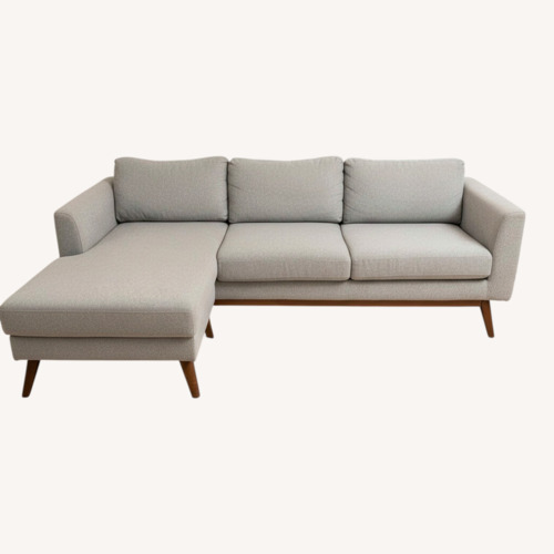 Used AllModern Giana Light Gray Chaise Lounge for sale on AptDeco