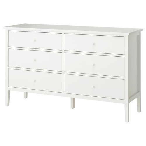 Used Gullaberg White 6 Drawer Ikea Gullaberg Dresser for sale on AptDeco
