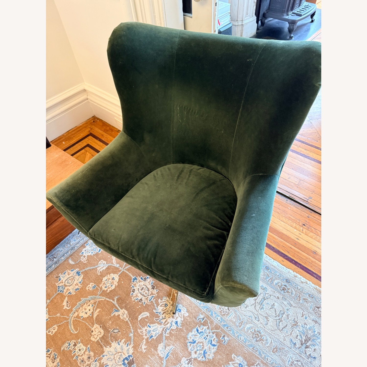 Anthropologie Green Adavale Swivel Chair - image-9