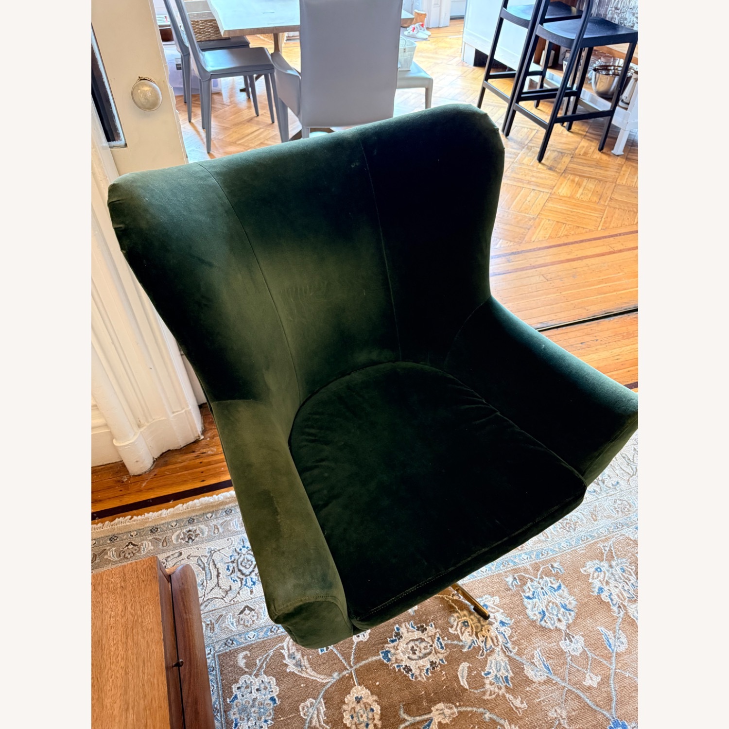Anthropologie Green Adavale Swivel Chair - image-6
