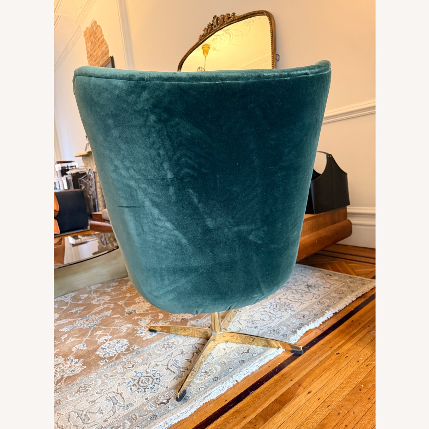Anthropologie Green Adavale Swivel Chair - image-4