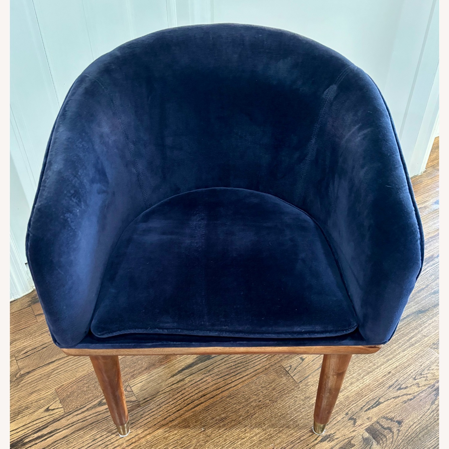 CB2 Viceroy Sapphire Blue Velvet Dining Chairs - image-3