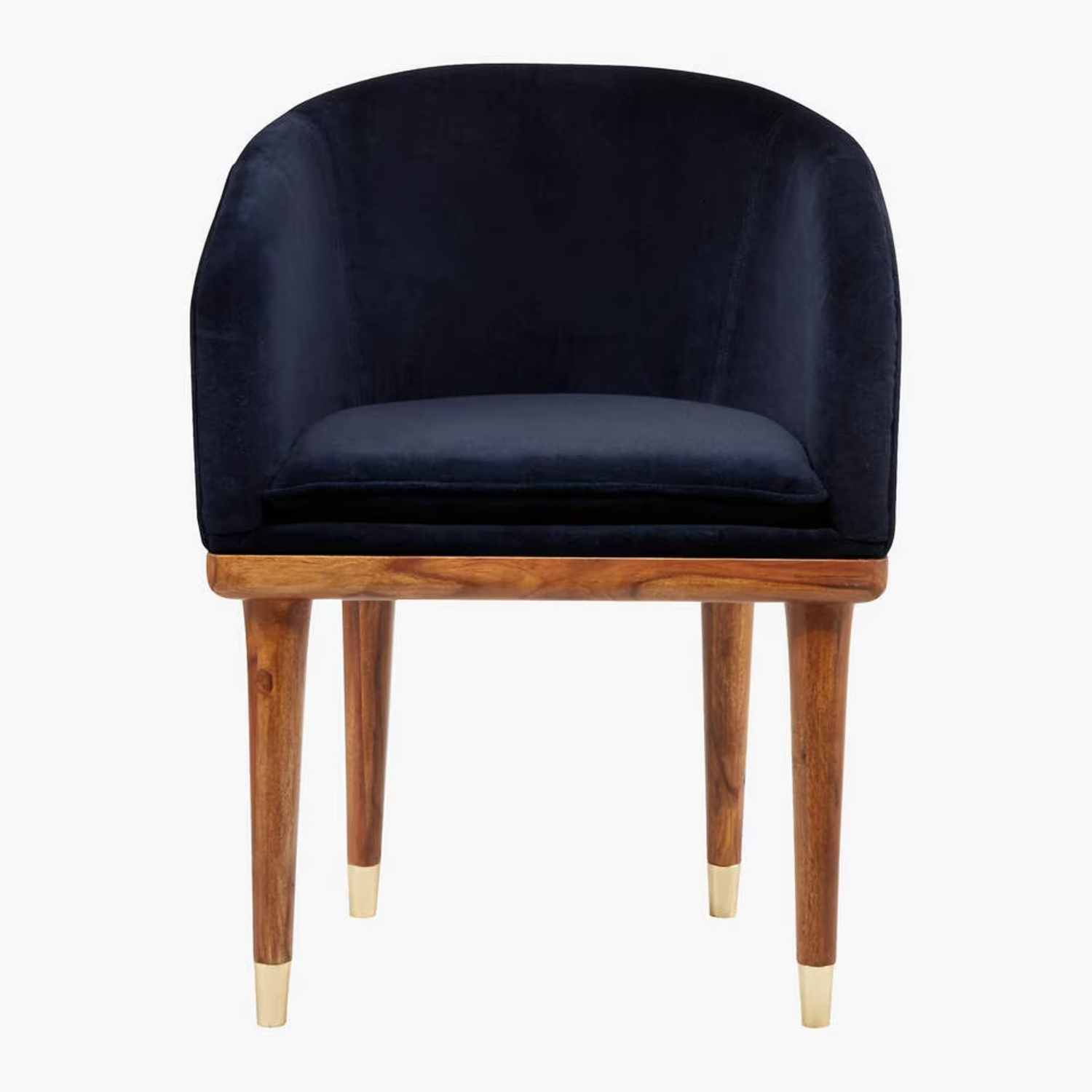 CB2 Viceroy Sapphire Blue Velvet Dining Chairs - image-6