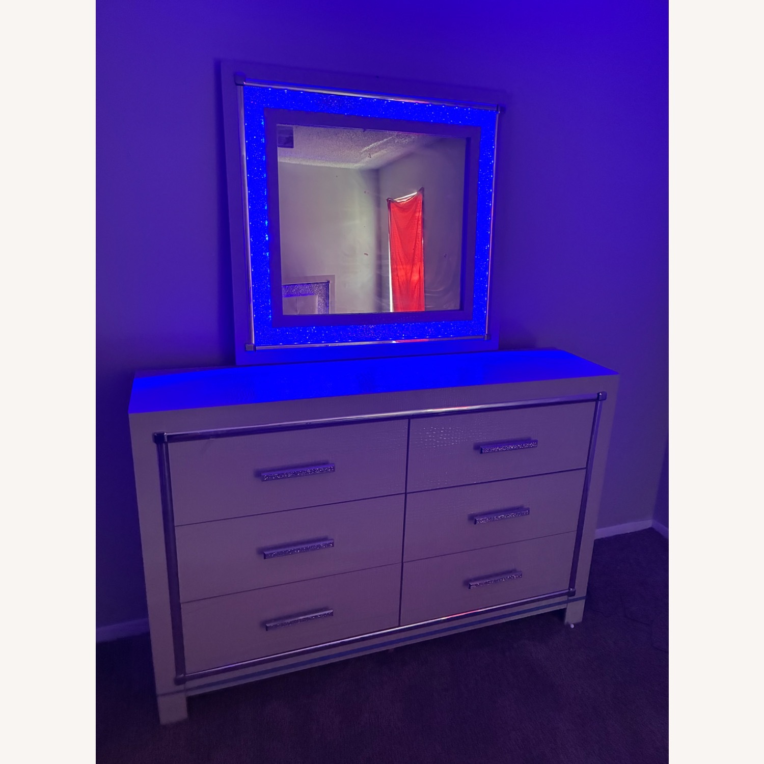 Ashley Furniture Light Gray Wood Dresser - image-4