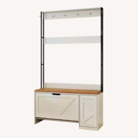 White Wood Wall Unit