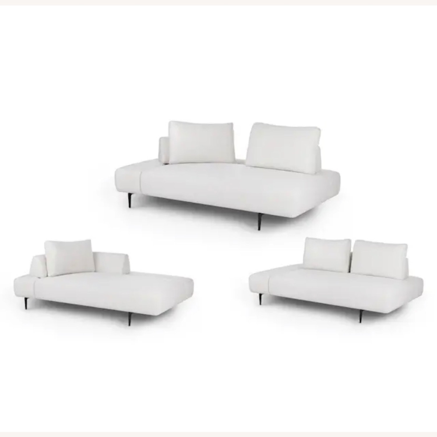 Divan 76" Left Chaise Lounge - Quartz White - image-3