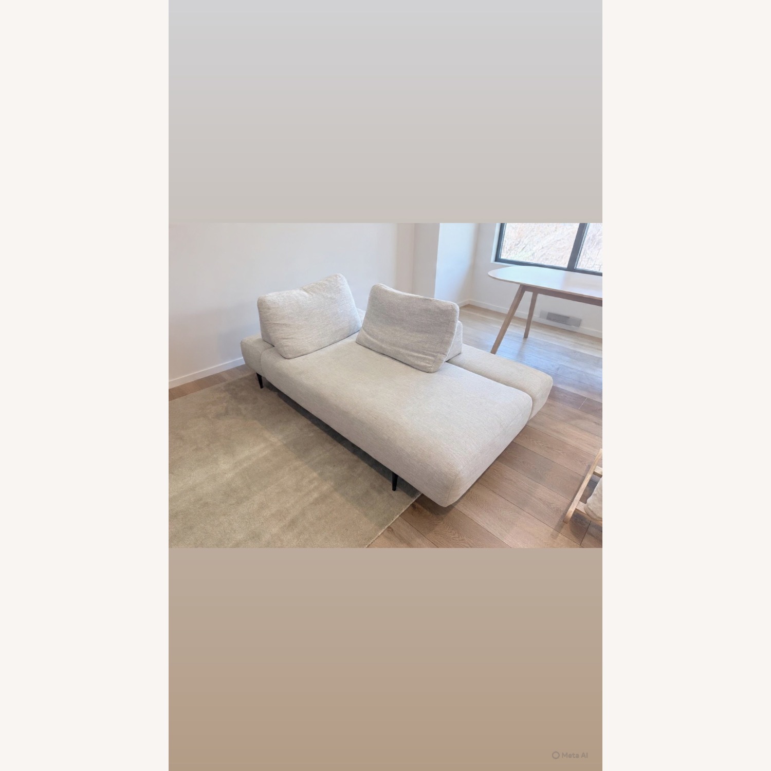 Divan 76" Left Chaise Lounge - Quartz White - image-2