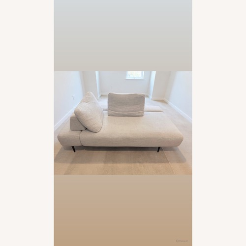 Used Divan 76" Left Chaise Lounge - Quartz White for sale on AptDeco