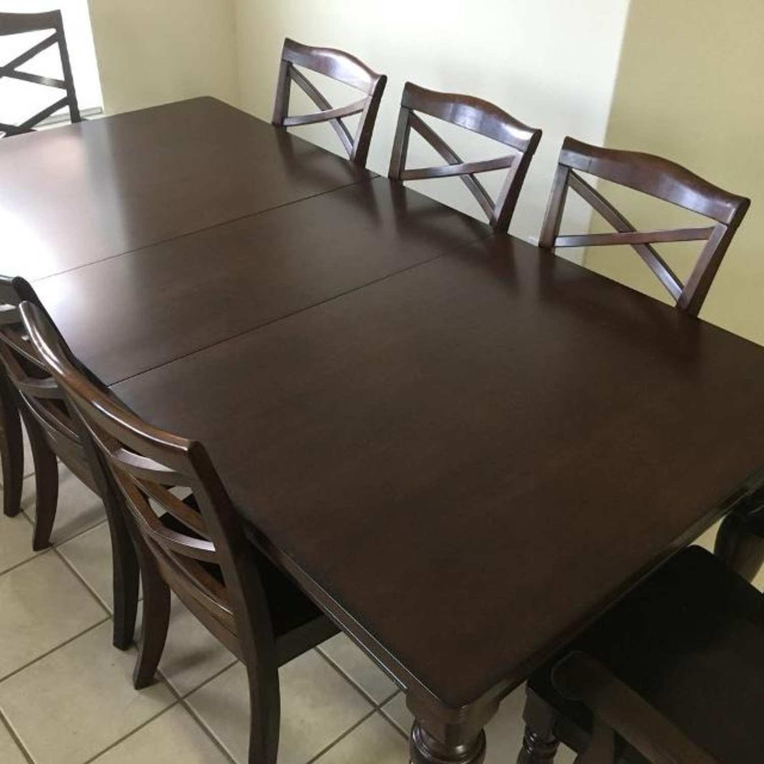 Ashley Furniture Porter Dark Brown Wood Dining Set - image-2