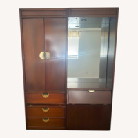 Armoire With Shelves and Drawers 