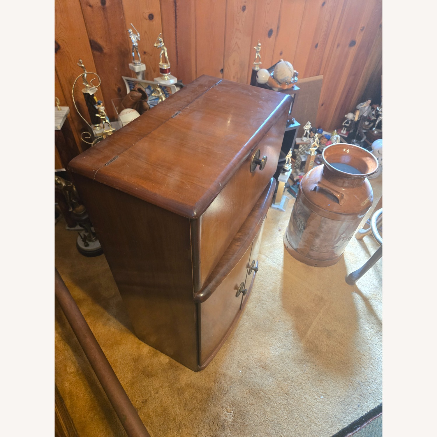 Natural Wood Bar Cart - image-2