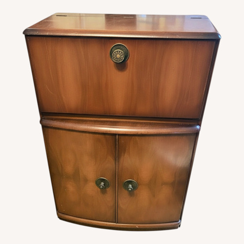 Used Natural Wood Bar Cart for sale on AptDeco