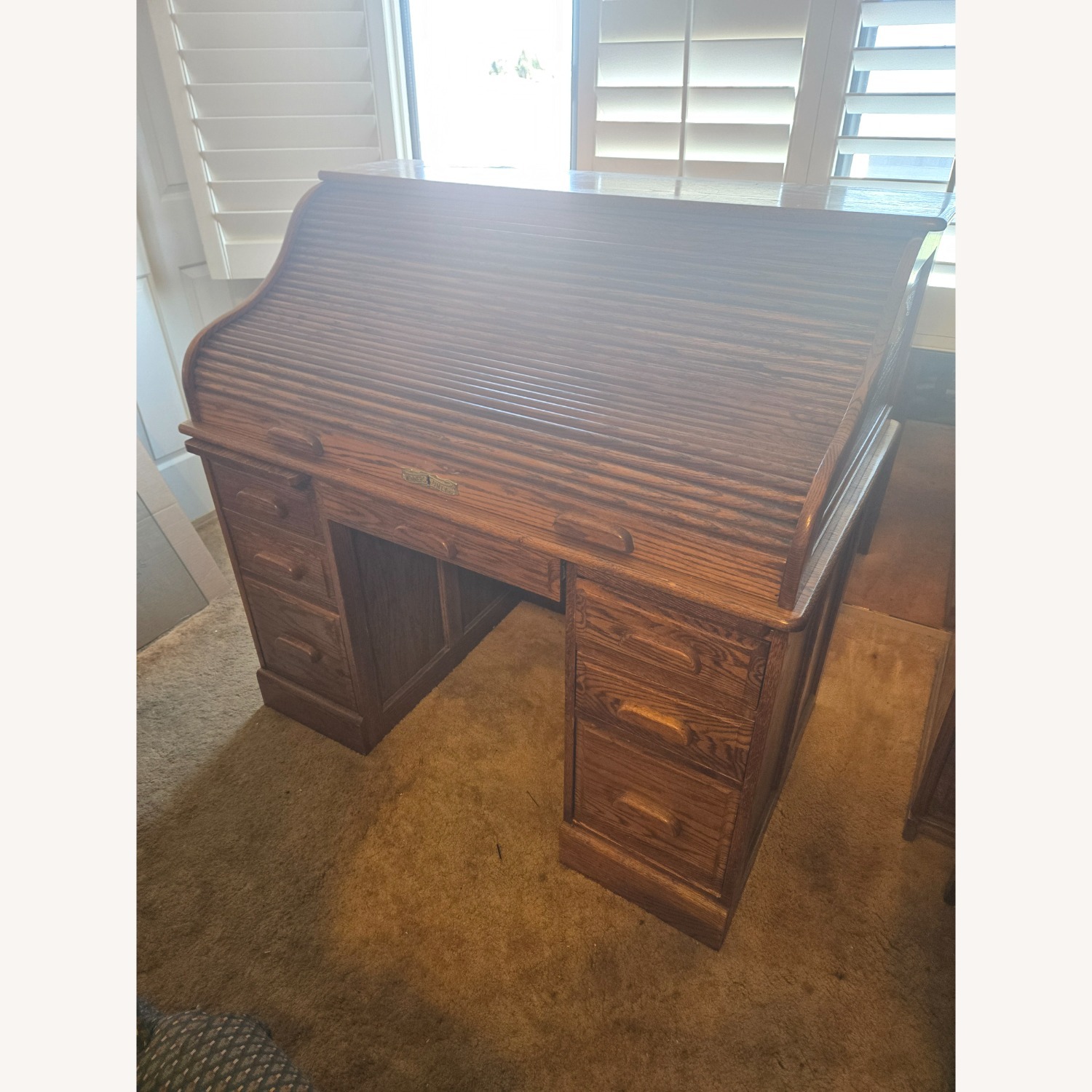 Vintage/Antique Natural Desk - image-2