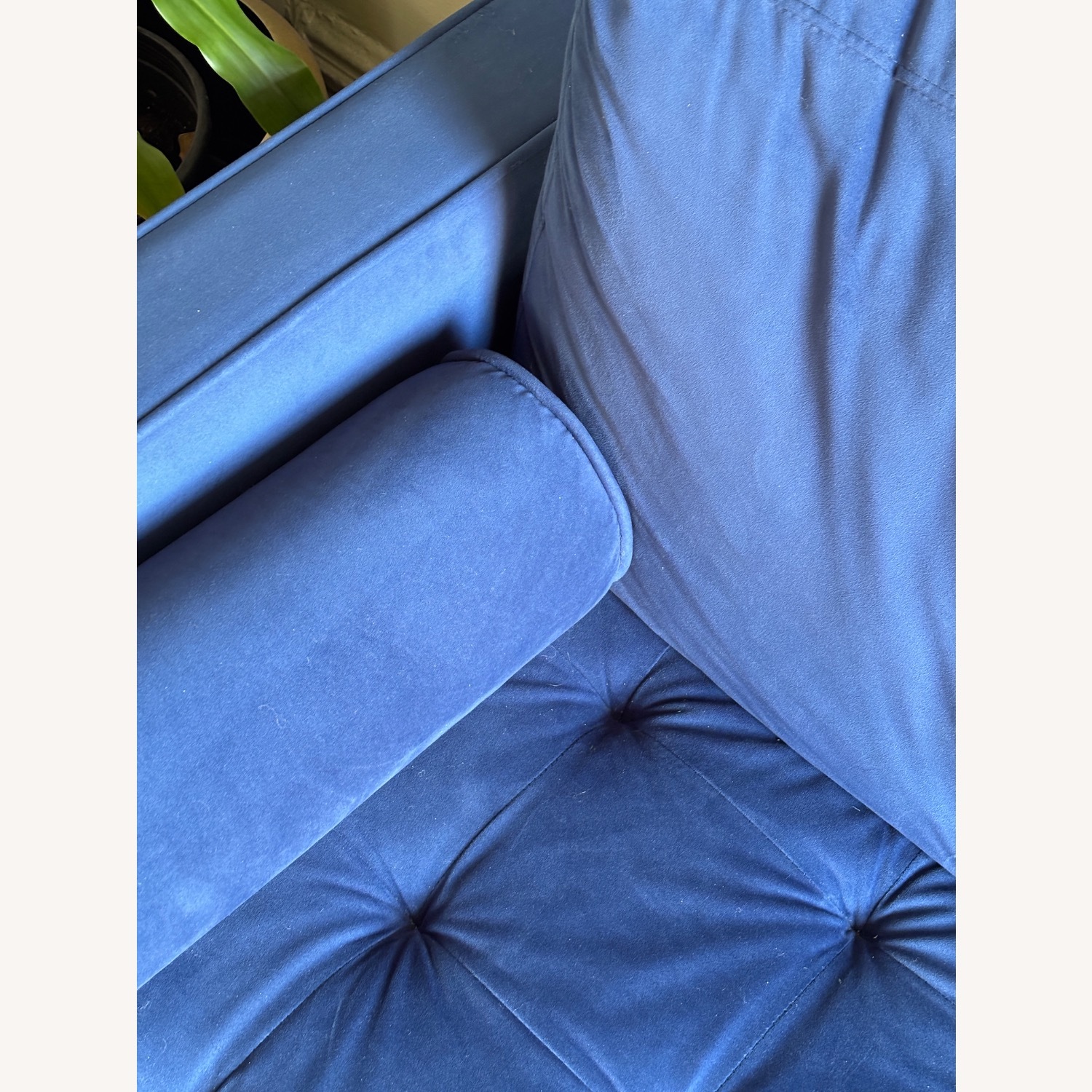 Wayfair Blue Velvet 3+ Seater Sofa - image-8
