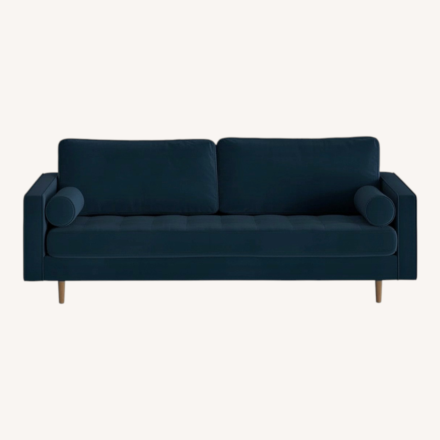 Wayfair Blue Velvet 3+ Seater Sofa - image-0