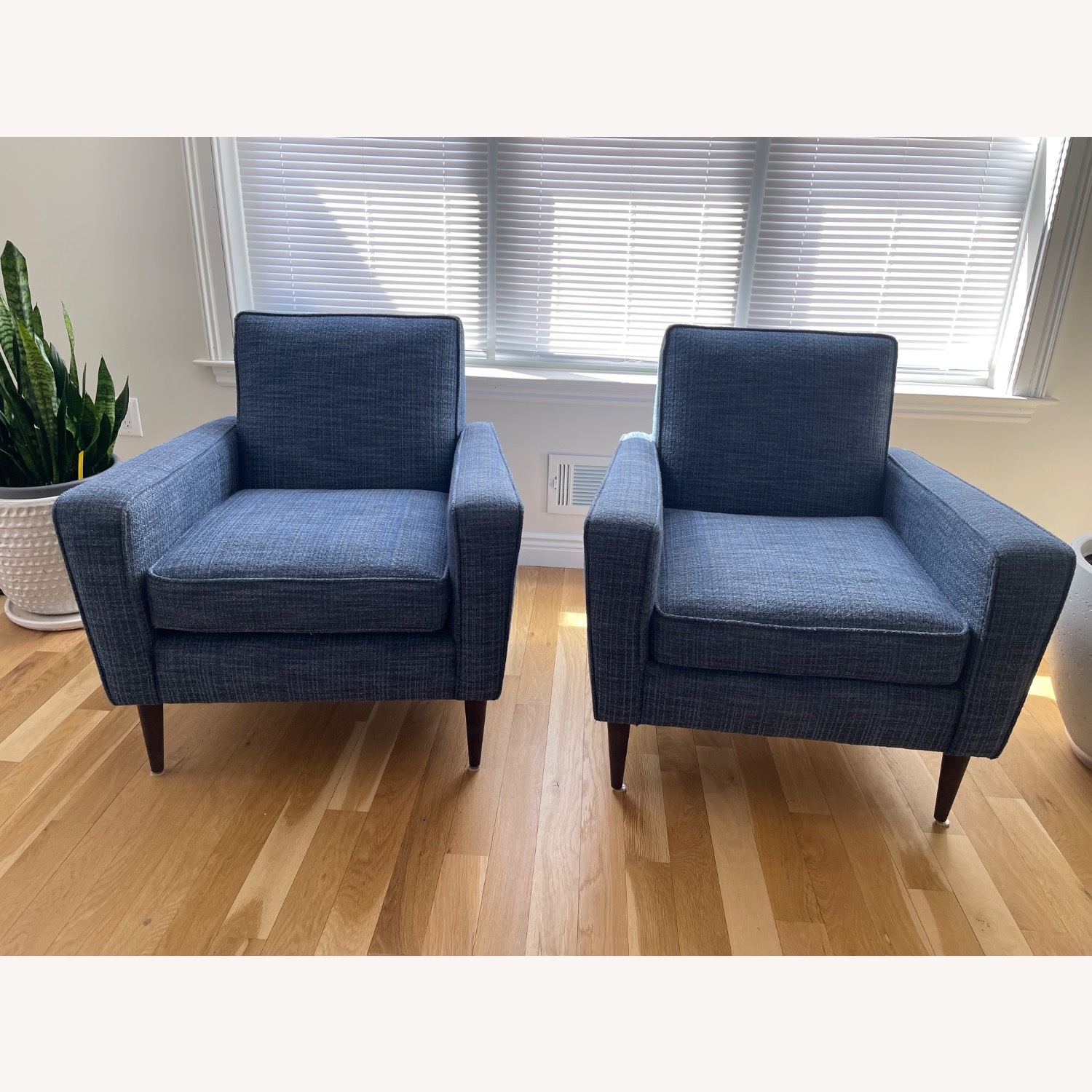 Crate & Barrel Torino Fabric Accent Chairs - image-1