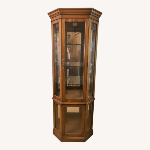 Used Vintage/Antique Finds Dark Brown Wood Wall Shelf for sale on AptDeco