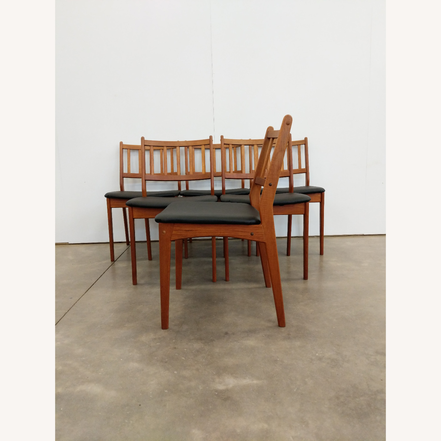 6 Vintage Danish Modern Dining Chairs by Spøttrup - image-2