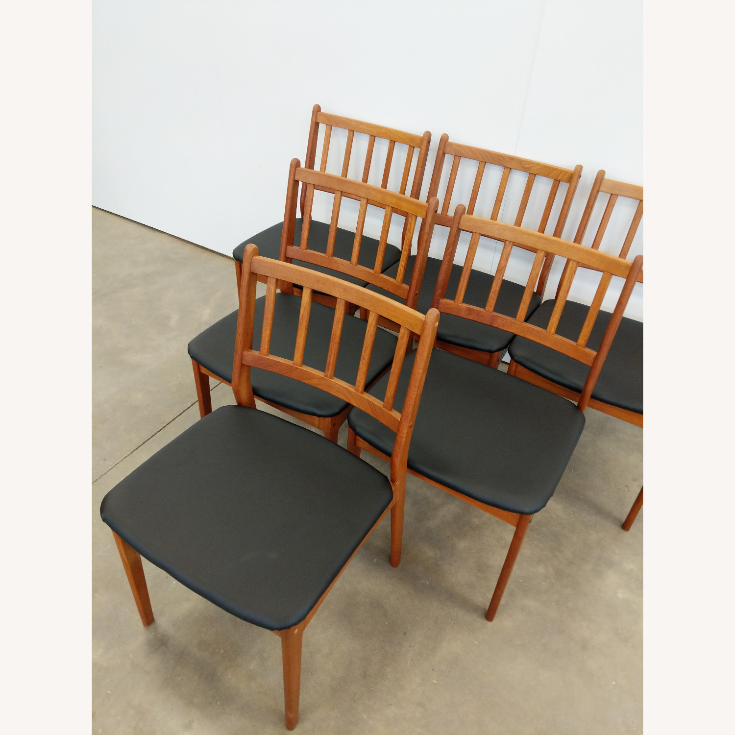 6 Vintage Danish Modern Dining Chairs by Spøttrup - image-7