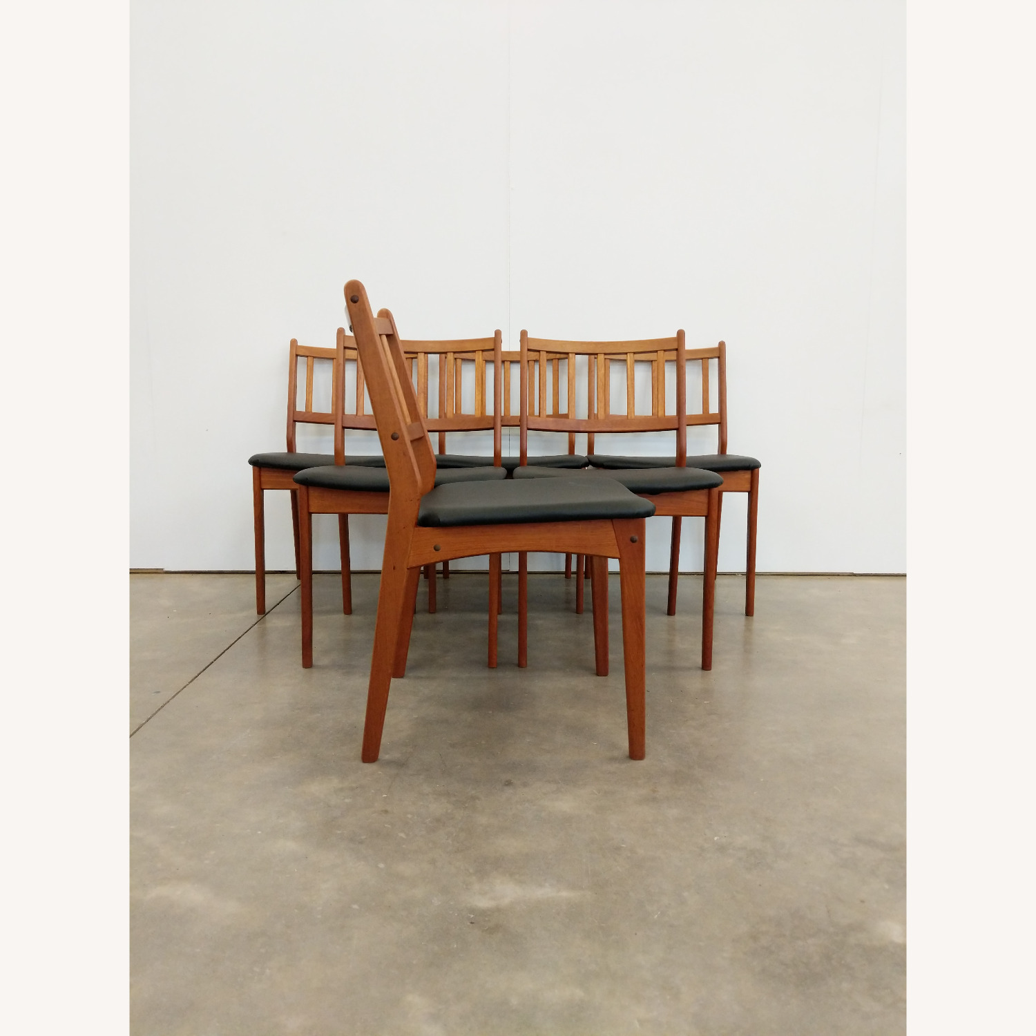 6 Vintage Danish Modern Dining Chairs by Spøttrup - image-4