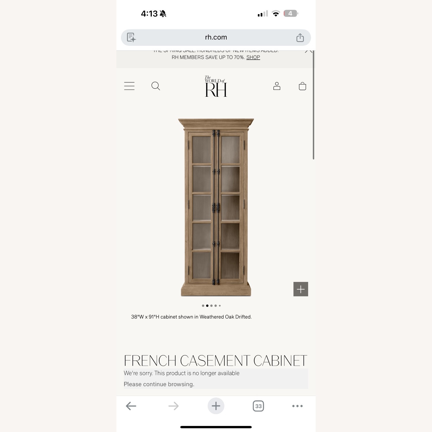 French Casement Cabinet - image-1