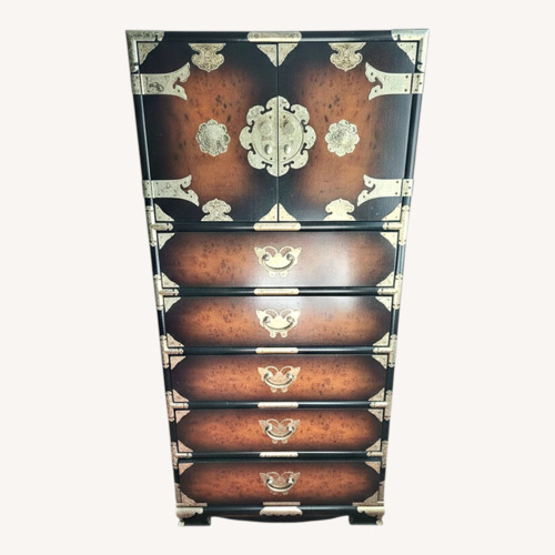 Used Vintage/Antique Finds Dark Brown Wood Dresser for sale on AptDeco