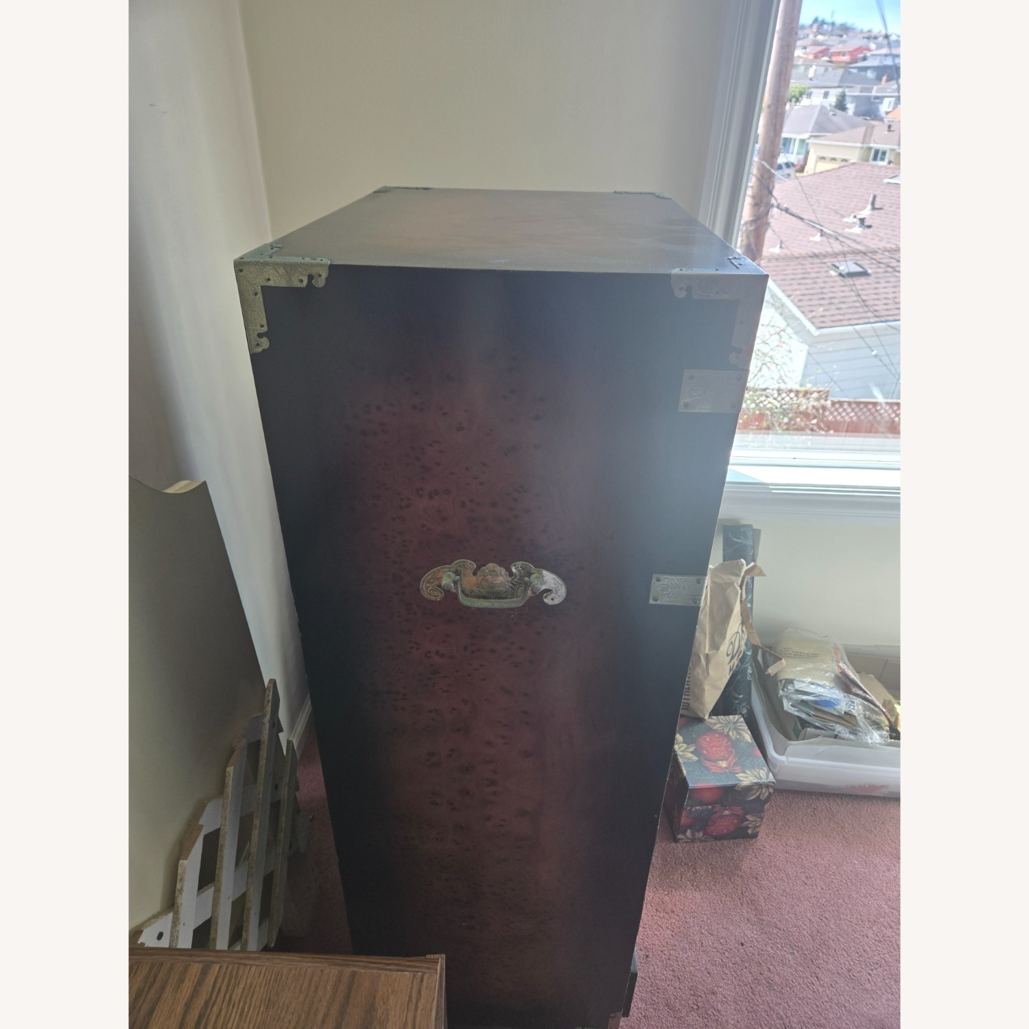 Vintage/Antique Finds Dark Brown Wood Dresser - image-3