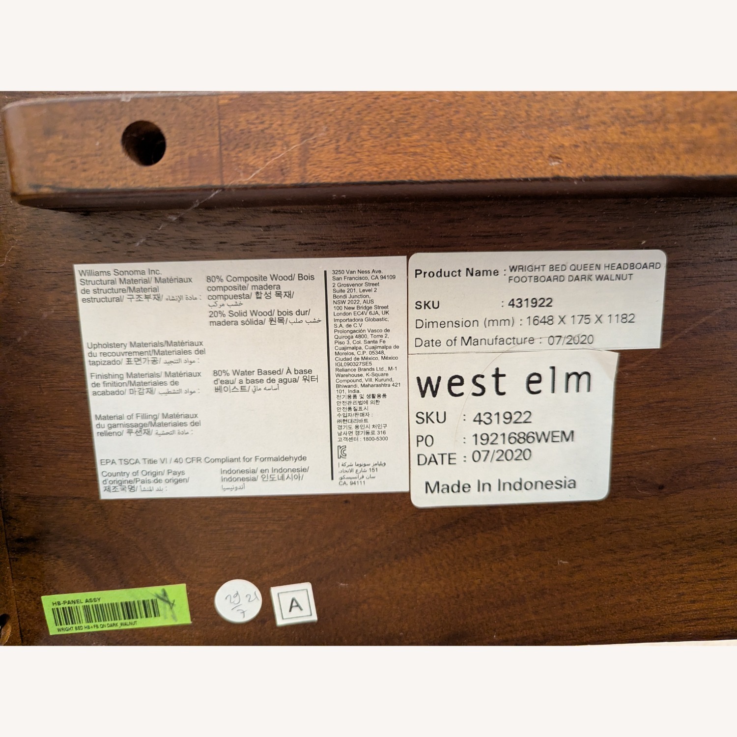 West Elm Wright Bed - Queen - image-8