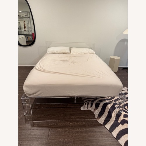 Used Transparent Queen Bed for sale on AptDeco