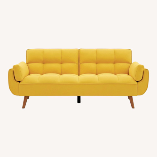 Used Bright Yellow Futon Sofa Bed for sale on AptDeco