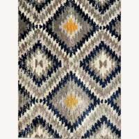 Runner Rug w/ Zigzig Patterns