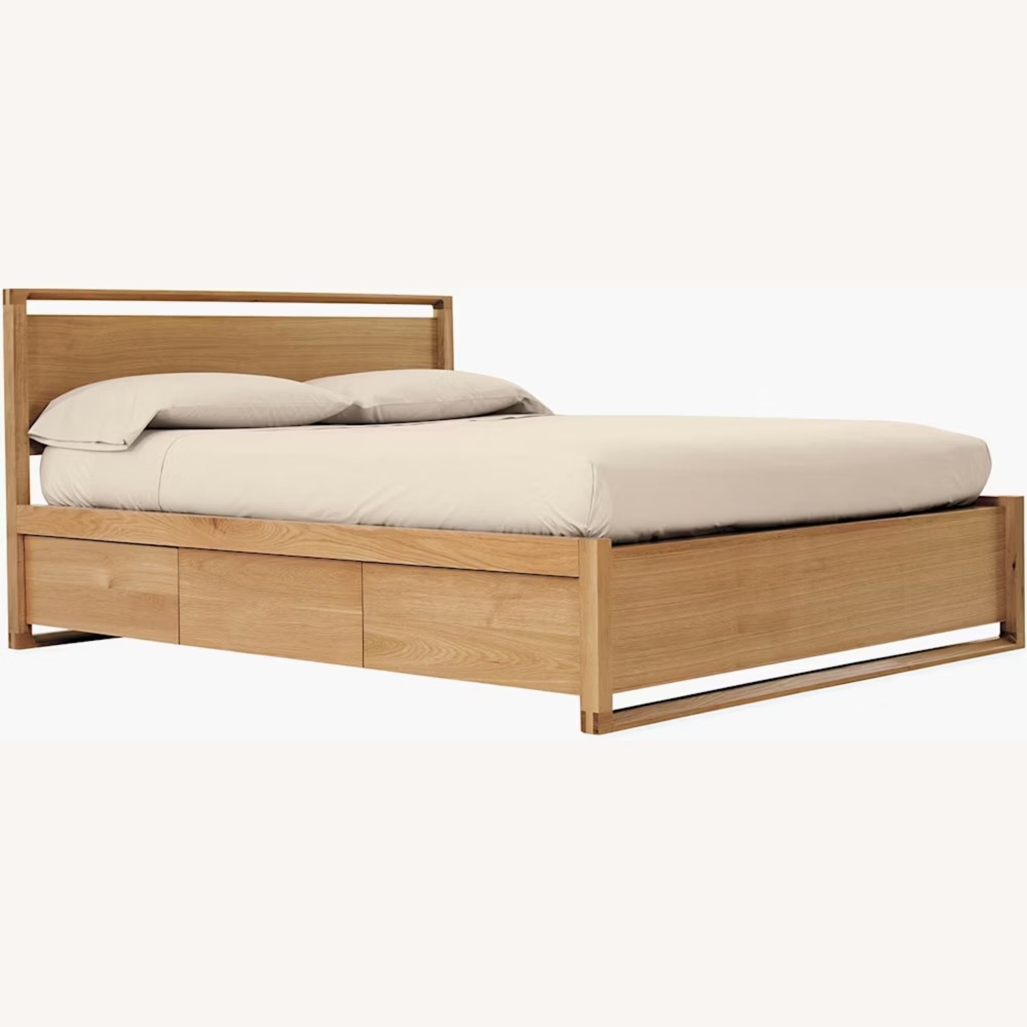 Design Within Reach Wood Bed With Storage  - image-1