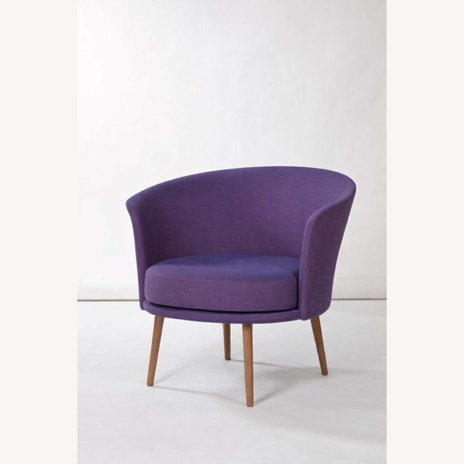 Hay Dorso Swivel Chair Purple Fabric Armchair - image-5