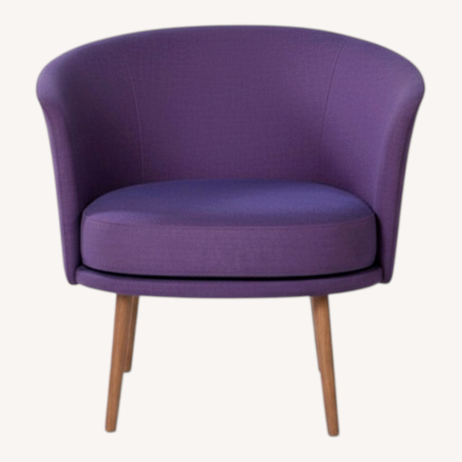 Hay Dorso Swivel Chair Purple Fabric Armchair - image-0