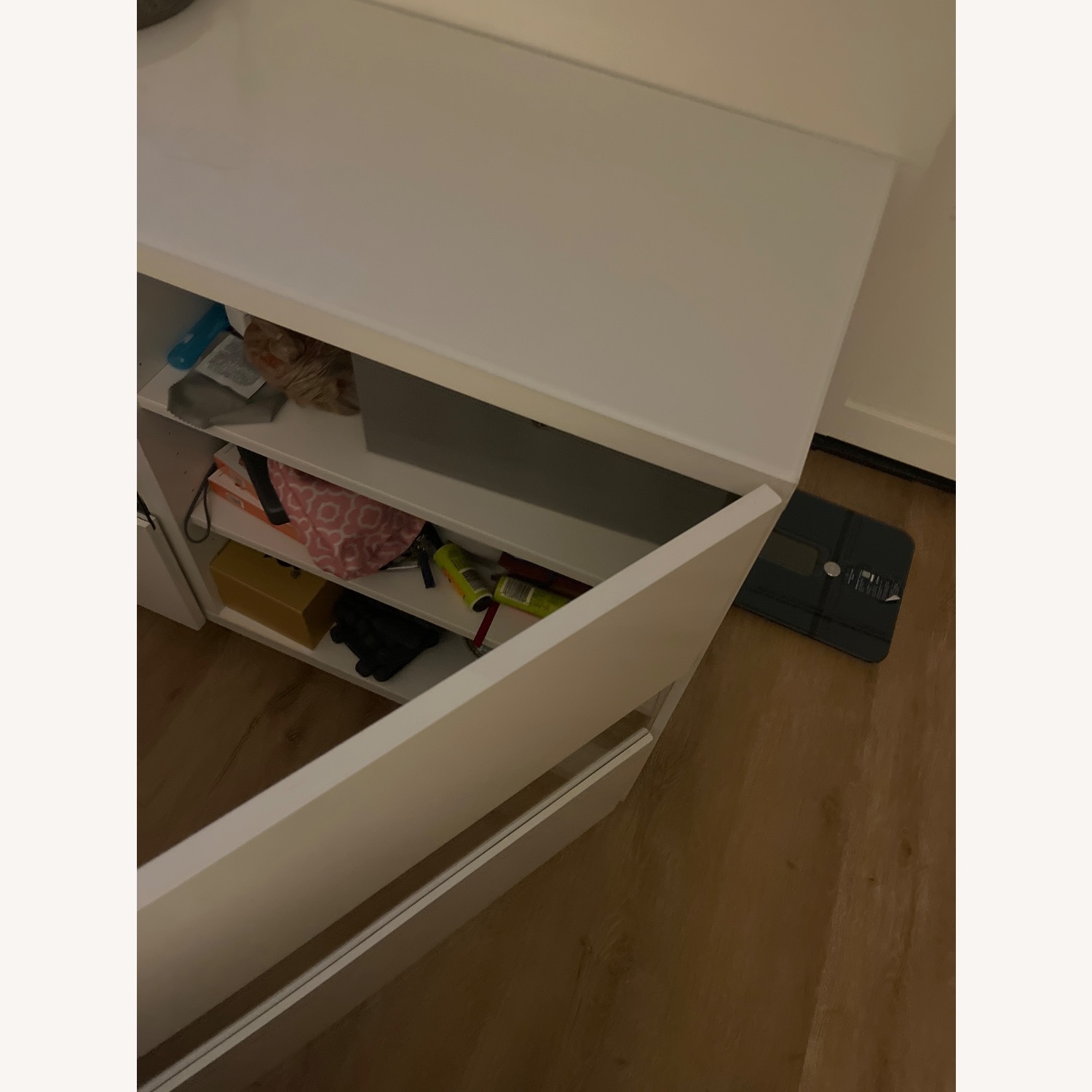 IKEA White Cabinet With Glass Top  - image-2
