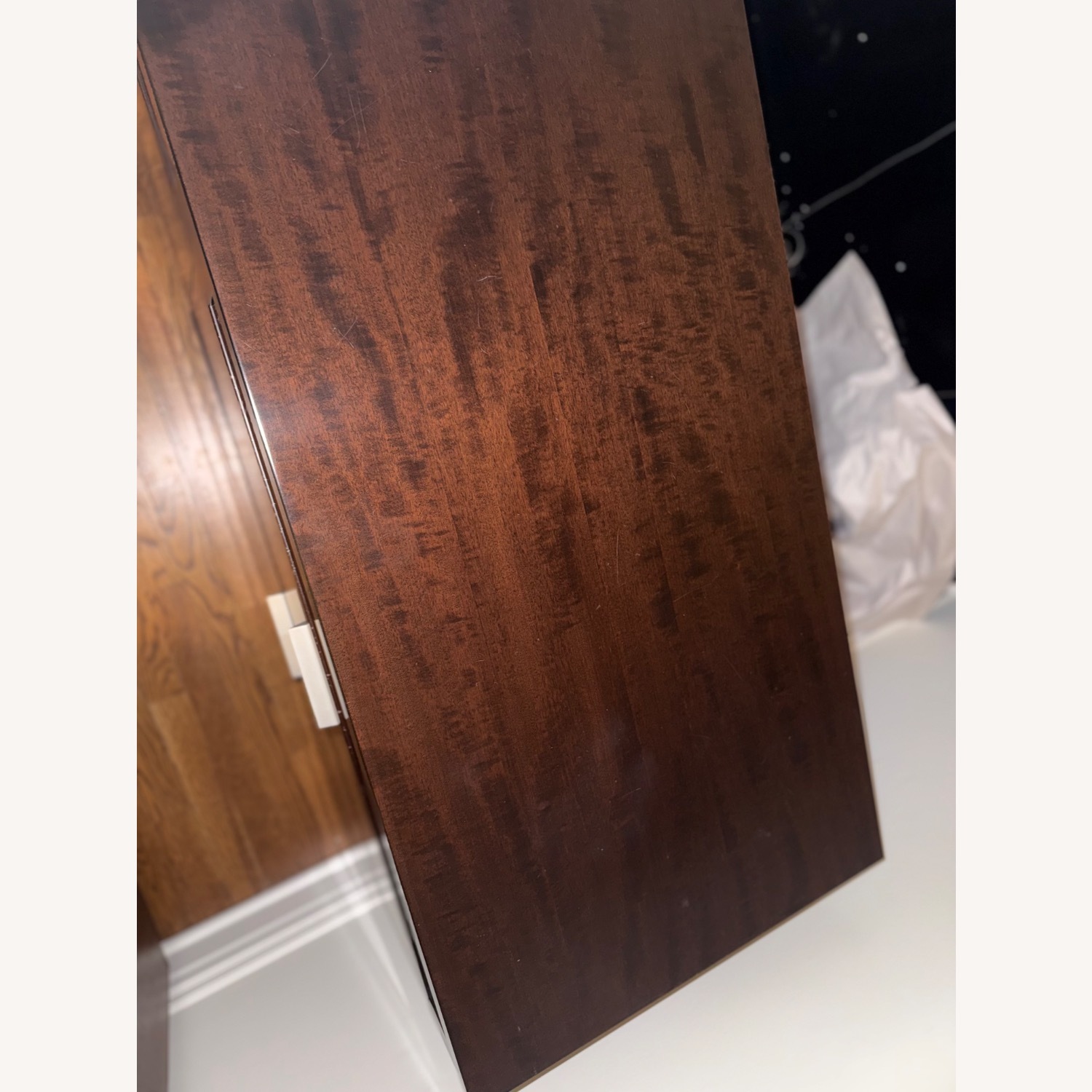 Italian Dark Brown Wood Dresser - image-9