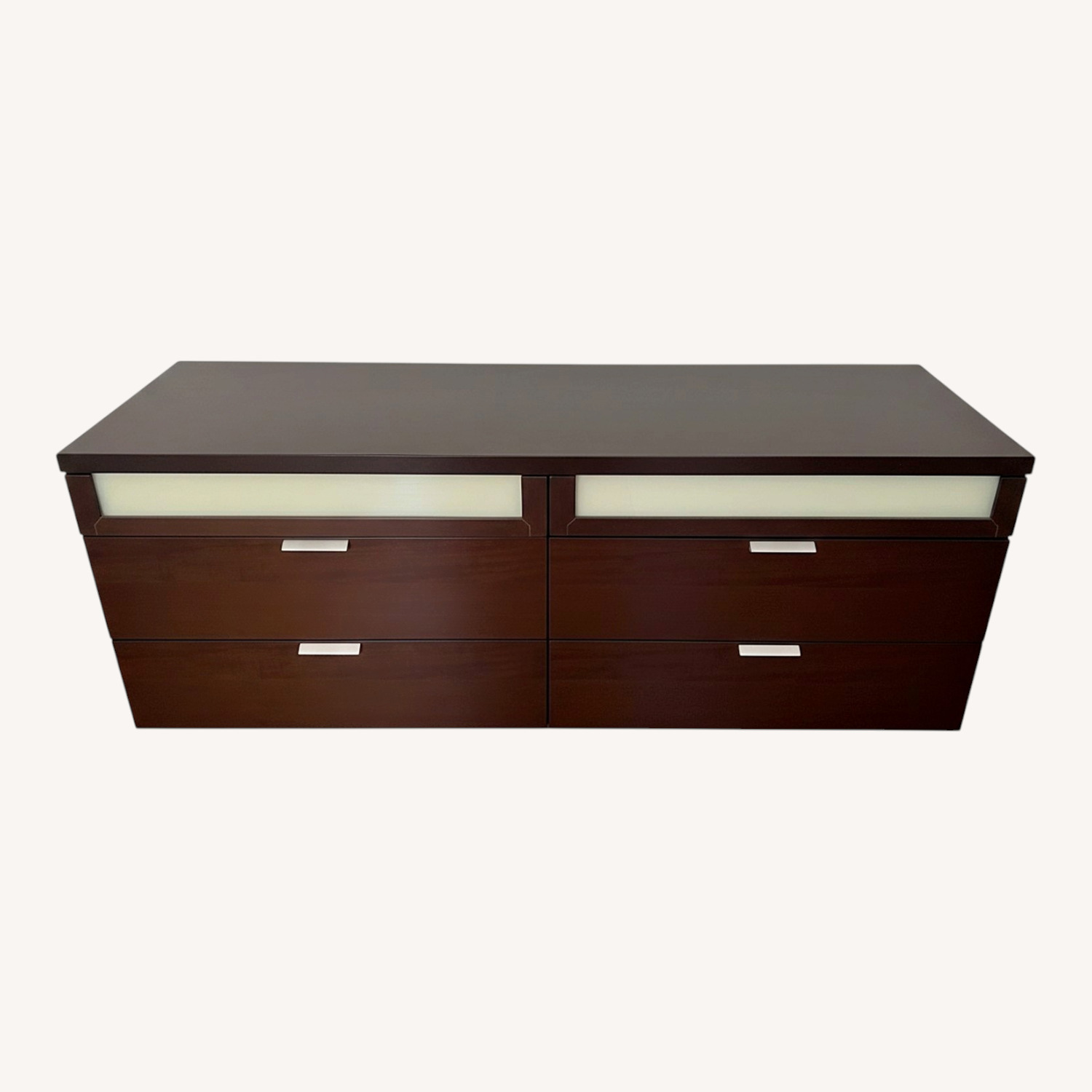 Italian Dark Brown Wood Dresser - image-0