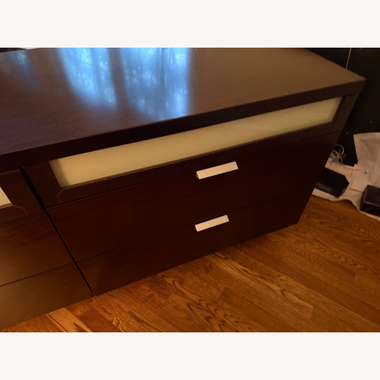 Italian Dark Brown Wood Dresser - image-3