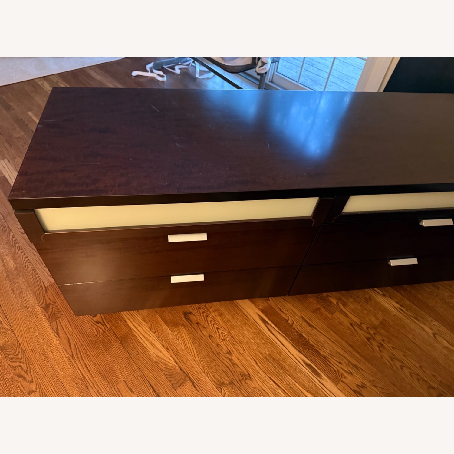 Italian Dark Brown Wood Dresser - image-5