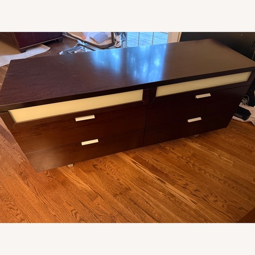 Used Italian Dark Brown Wood Dresser for sale on AptDeco