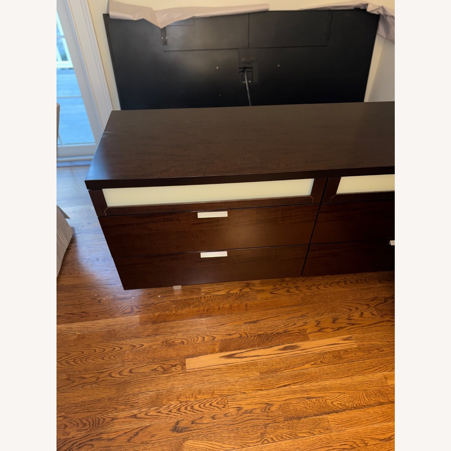 Italian Dark Brown Wood Dresser - image-6