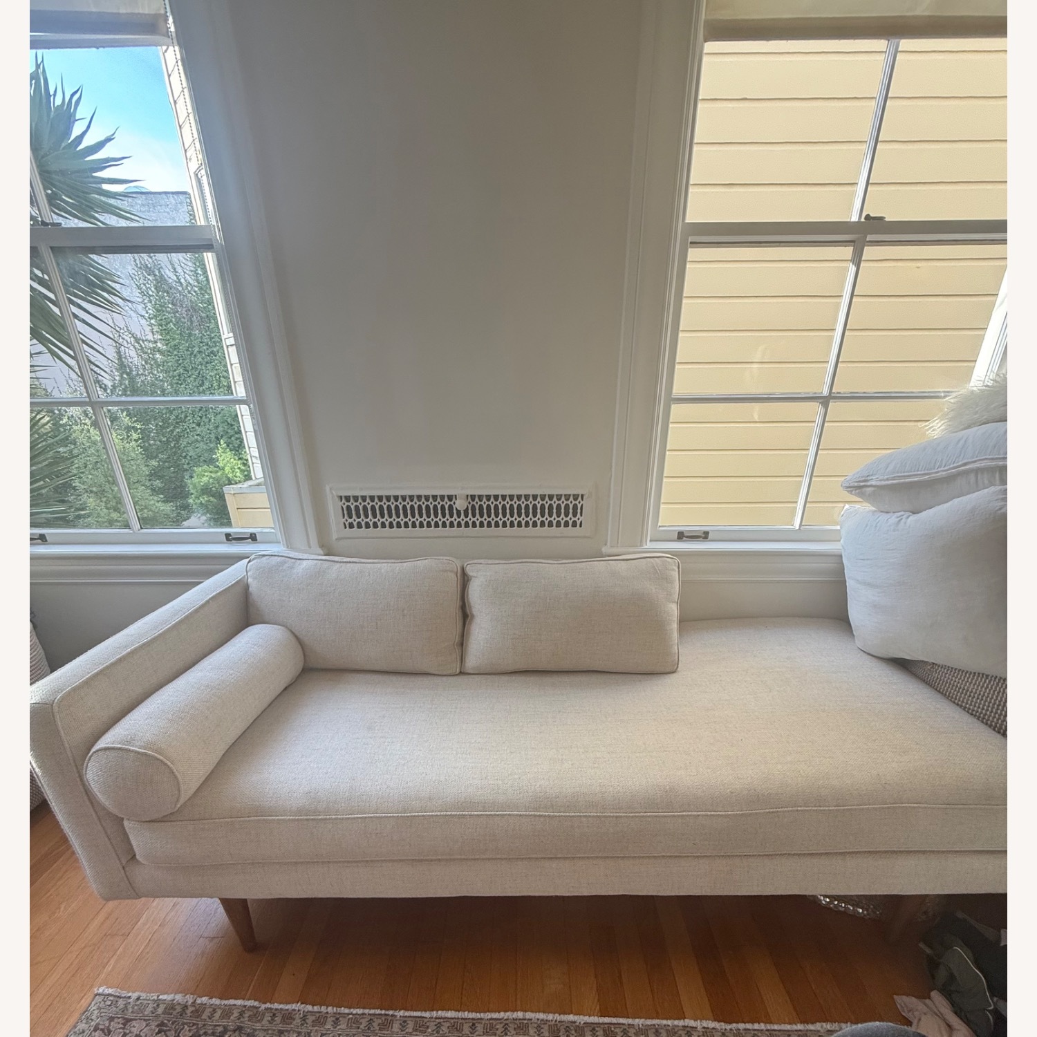 West Elm Monroe Natural Chaise Lounge - image-1