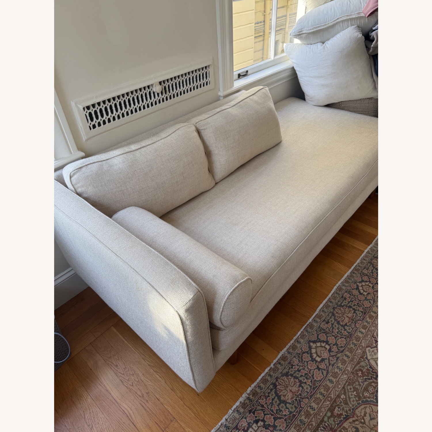 West Elm Monroe Natural Chaise Lounge - image-2