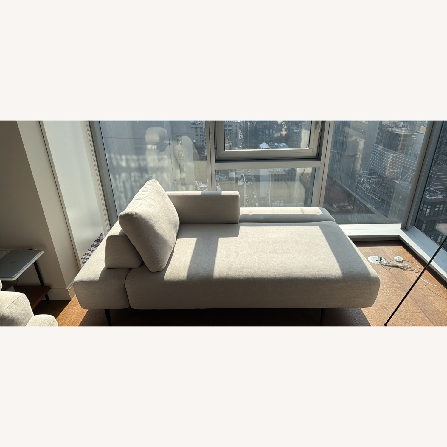 Article Divan Light Gray Chaise Lounge - image-8
